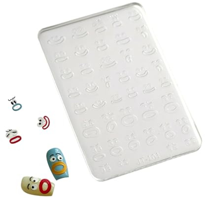 Moule en silicone pour décoration d'ongles en cristal - 6 x 9 cm - Design crème glacée - Accessoires de fabrication de bijoux faciles à utiliser
