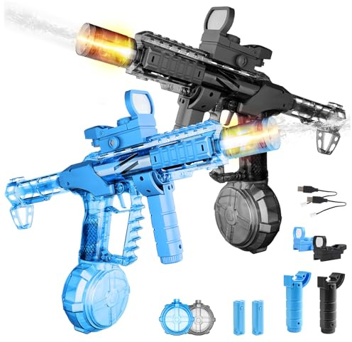 Pistolet a Eau Electrique,Pistolet a Eau Electrique Puissant Longue Portée | Pistolet à Eau électrique Longue Portée avec Effets Lumière,Pistolets à Eau pour Plage,Piscine,Jardin