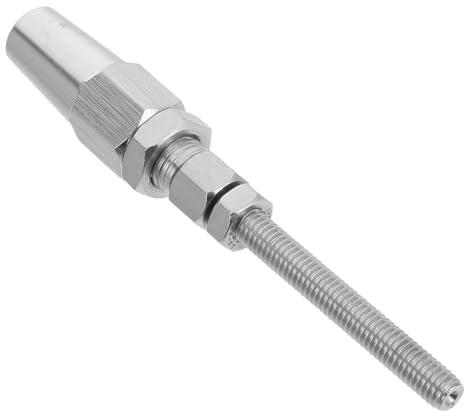 Toyvian Tendeur Câble INOX Robuste pour Garde-Corps Bois Métal Raccord Extrémité Fileté Installation Rapide et Résistance