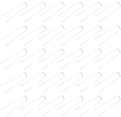 Genérico Pin de Paisaje en Forma de U para Jardín y Césped, Clavijas Galvanizadas de Acero 2.8 Mm X 15 X 2.5 Cm, 30 Unidades para Fijar Tela Antihierba y Anclaje de Tiendas de Campaña
