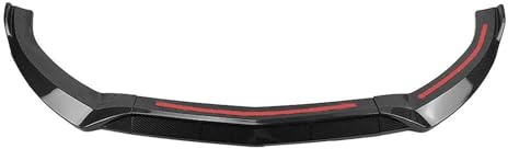 Front Bumper Lip For Mercedes For Benz C Class W205 C180 C250 C300 C400 2015-2018 Sport Front Bumper Spoiler Lip Lower Splitter Guard(Carbon Look)