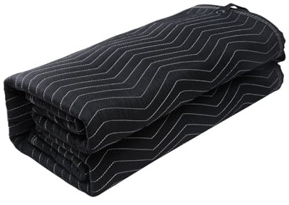LMJITDS 96 inch x 80 inch Extra Large Soundproof Acoustic Sound Dampening Blanket with Grommets Noise Blocking Light Blocker Black Color