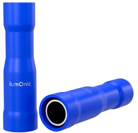 Lumonic 25x Rundsteckhülse 1,5-2,5mm² |, 5mm | Rundsteckhülsen für Rundstecker 5mm | Kabelverbinder, Kabelschuhe isoliert | KFZ, Motorrad, Elektrik