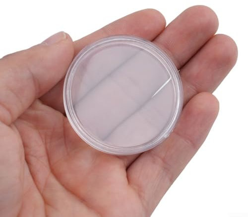 Transparente Kunststoff-Münzboxen 100 Stück 41 mm Kapseln für sichere Aufbewahrung von Münzen