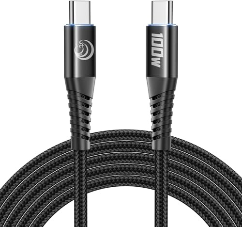 USB C to USB C Cable, 100W 3M Fast Charging Cable Power Delivery, Compatible with iPhone 15/16, iPad, MacBook, Samsung Galaxy, Pixel, PS5