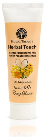 Herbal Therapy Handcreme 100ml | Luxuriöse Pflege mit Ringelblume & Immortelle | Zieht schnell ein, nicht fettend | Spendet intensive Feuchtigkeit | Seidig-weiche Hände