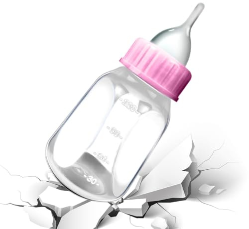 Biberón de lactancia para gatitos, de leche para cachorros de 120 ml con | chupete de silicona y escala transparente, biberones extraíbles para cachorros lactantes, conejos y animales pequeños