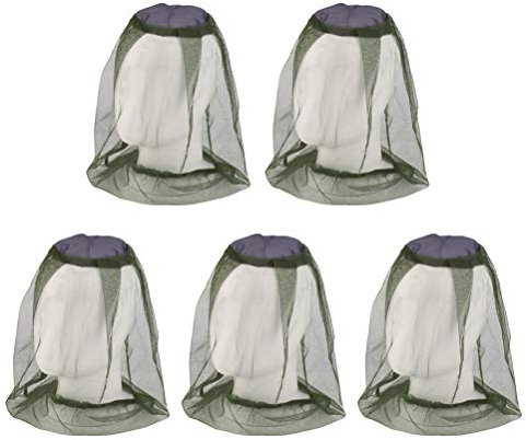 BESPORTBLE 5 STÜCKE Gesicht Nackenschutz Netting Moskito Anti-Biss Net für Outdoor Angeln
