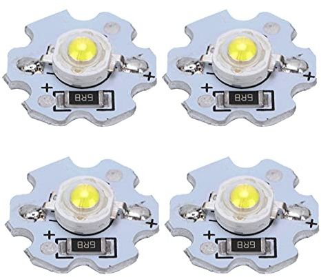 Hilitand, 25 Uds., Chips LED, Cuentas de Lámpara LED, Accesorios de Iluminación DIY, Alta Potencia, 5V, 200LM, 1W(Blanco puro 6000‑6500K)