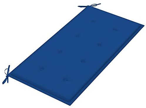 FIRBNUS Cojín para Banco de jardín Tela Azul Royal 100x50x3 cm Cojines Exterior Colchoneta Banco Jardin Cojines Banco Exterior para Usar En Exteriores Diseño Universal Cómodo Y Duradero