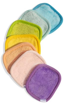 VENTEO - Coton Demaquillant Reutilisable pour visage yeux levres | Lingette Demaquillante lavable en machine pour tous types de peaux | Coton bebe lavable microfibre ultra douce usage quotidien.