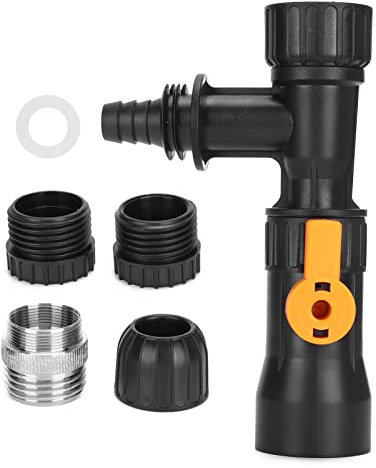 Ghzste Wasserwechsler-Set, Aquarium-Wasserwechsler mit 2 Wasserhahn-Düsen-Anschlüssen, Aquarium-Wasserwechsler, Ersatz-Hahn-Düsen-Pumpe