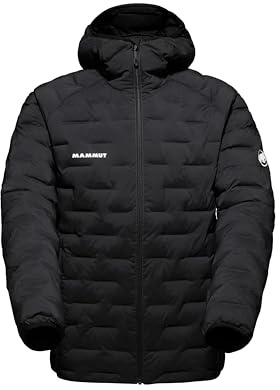 Mammut Sender IN Hooded Jacket Men | Leichte Outdoor Winterjacke für Herren, Mit Kapuze, Warm | Schwarz, 3XL
