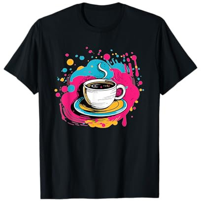 Tasse à café colorée avec couleur T-Shirt