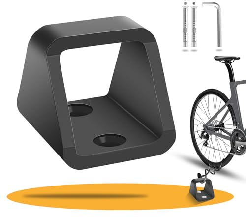 Anclaje de pared para bicicleta de acero de 5 mm de grosor, antirrobo, | Para bicicletas, con 2 juegos de tornillos de acero inoxidable 304, anclaje de pared estable