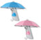 JAZOKA 2 Pcs Cell Phone Umbrella, Glare Blocking Phone Shade Multifunctional Phone Umbrella with Piggy Suction Cup Cute Pig Phone Holder Sun Shade Cover (Pink, Blue)