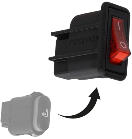 Ersatz Sitzheizung Schalter für Ford Fiesta, Fusion, KA,Cougar, Escort, Mondeo, Ranger, Transit u.v.m. (ROT) - Ersatz für 93BG-19K314-AA