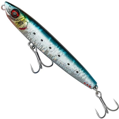 Savage Gear Kunstköder zum Meeresangeln Cast Hacker 13cm 93g extra Sinking, Farbe:Sardine LS