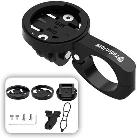 Aero Bar Fahrradhalterung, Fahrradcomputer-Halterung für Garmin Edge, Aluminiumlegierung, Aero Bar, Fahrradcomputer-Halterung, passend für Fahrrad, GPS-Computer, Garmin, Combo und GoPro-Action-Kamera,