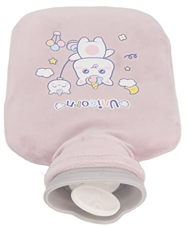 Flaschenverschluss mit Großem Gewinde, Mehrere Anwendbare Teile, Weiche Abdeckung, Mehrfach Verwendbar, PVC-Material, Cartoon-Muster, 500 Ml Fassungsvermögen (Pink Lila)