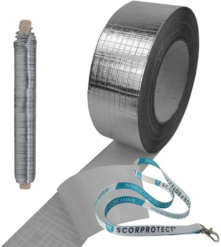 Scorprotect® Zubehörset Alu Gewebe für Rohrschale/Rohrisolierung + Schlüsselband