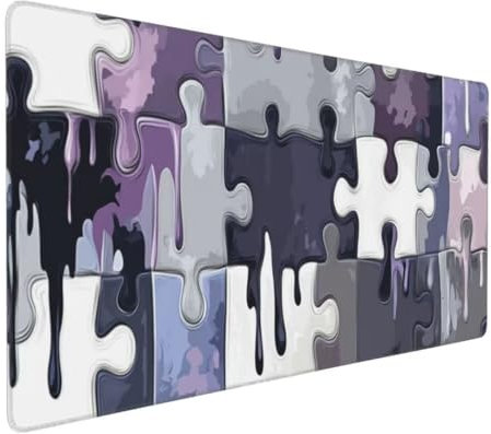 Tapis de Souris Coloré Art Tapis de Souris XXL 1400x600x3mm, Imperméable Tapis de Souris Gamer XXL Tapis Souris Mouse Pad, Base Atidérapante, Haute Précision et Vitesse pour Gamer, Deco Bureau