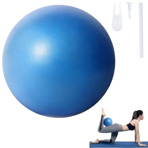 Keratobleem 25 cm Palla Fitness per Pilates, per Ginnastica,Yoga Balance, per Esercizi Addominali e Spalla Eserciz di Equilibrio-Blu