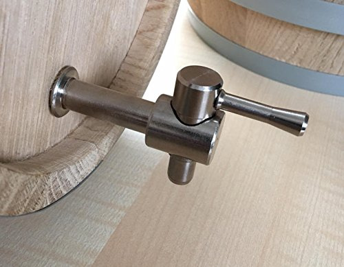 MAAJ METALL-ZAPFHAHN AUS EDELSTAHL ROSTFREI MEDIUM FÜR WEINFÄSSER