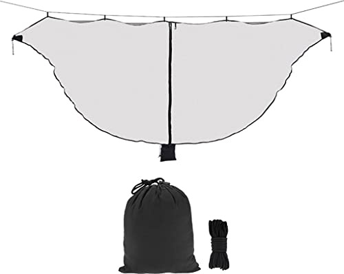 MagiDeal Lit Deux Personnes Hamac de Camping Léger avec Protection à 360°, Maille en Nylon Respirant pour la Randonnée en Plein Air