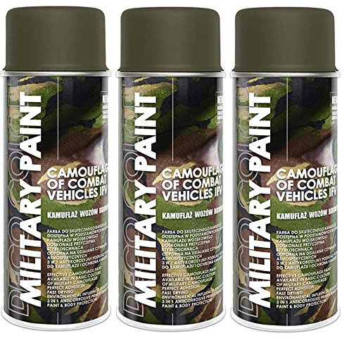 Craft-Equip DC 3er Sparpack Braungrau Ral 7013 MILITÄR Army Militärlack Lackspray 400ml Nato