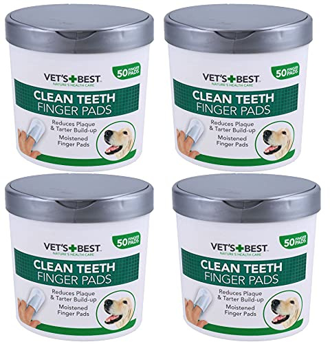 AB Tools 200PK Dog Pet Teeth Tooth Cleaning Finger Pads Wipes Plaque Tartar Remover