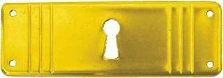 Antikhof Möbelbeschlag Jugendstil Messing geprägt,Größe:3,4x10,0cm,Bestellnummer JML 92, Dunkelbraun