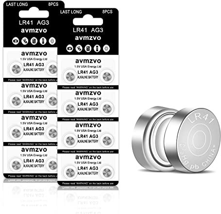 LR41 Lot de 16 Piles Bouton LR41 LR41 sans Mercure, 1,5 V, 392/SR41/192 【Garantie 3 Ans】 (LR41-16)