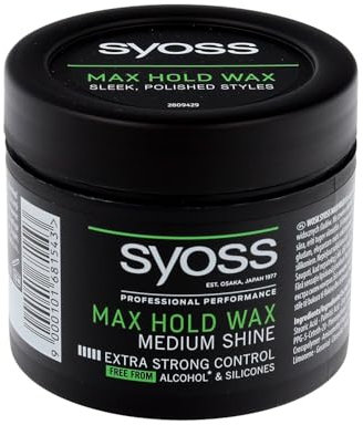 Syoss Max Hold Wax Syling Wachs Extra Starker Halt Mittlerer Glanz 150 ml