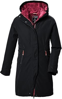 killtec Mädchen Funktionsjacke/Outdoorjacke mit Kapuze KOW 360 GRLS PRK, schwarz, 140, 42149-000