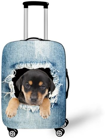 Muiuou Kofferhülle Kofferschutzhülle Cover,3D Druck Koffer Schutzhülle Kofferüberzug Luggage Cover, für 18-32 Zoll Koffer Elastischer Anti-Kratzer für Reise Koffer (XL (30-32 Zoll),Stil 8)