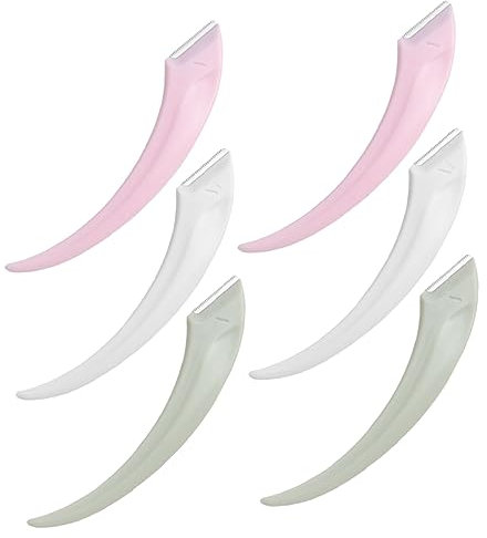 SHERCHPRY 6 Stück Augenbrauen Trimmer Gesichtsrasierer Gesichtsbehandlung Für Frauen Rasiermesser Für Augenbrauen Augenbrauenschere Klein Professional Form Rostfreier Stahl