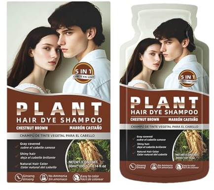 Lot de 10 teintures naturelles pour cheveux - Pour étudiants, adolescents, hommes, débutants, amateurs de coiffure - Pour salon et maison