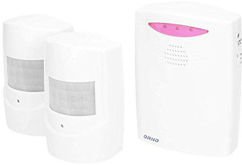 ORNO MA-710 Alarme Detecteur Exterieur sans Fil Portée 120 m Étanche IP44 1 Alarme Detecteur De Mouvement (Deux Capteurs)