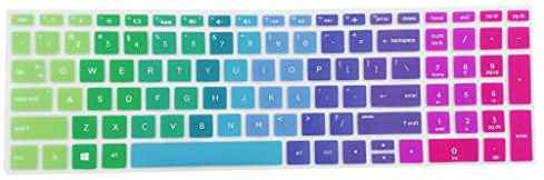 Non-brand Cubierta De La Piel del Teclado De Escritorio De Silicona para HP 15.6 Pulgadas BF Portátil - Arcoiris