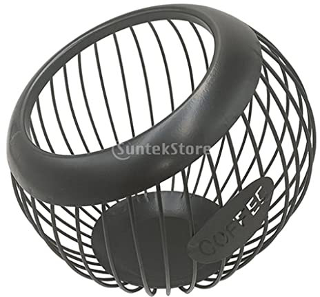 LOVIVER Porta cialde caffè K Organizzatore per Tazze alla Frutta 40 cestini per cialde Tazza caffè Espresso Portacapsule Espresso Accessorio per, Nero