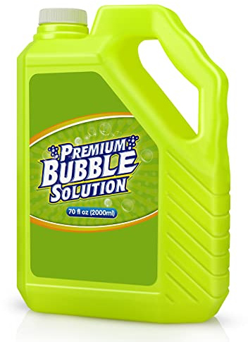 Bubble Solution Refill - 70 OZ Premium Bubbles Refill for Bubble Machine, Wand, Gun, Blower at Easter, Valentine Bubbles Party Favors - Toy Bubbles for Kids Toddlers Boys Girls