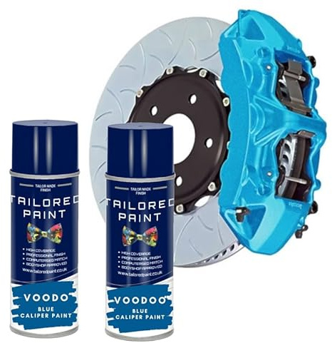 X2 For BMW For Porsche VooDoo Blue M-Sport Heat Resistant Aerosol Caliper Paint