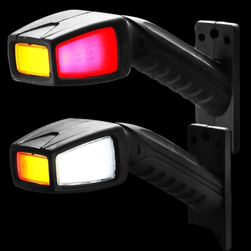 AGRISHOP Galibo Piloto Lateral LED 12V-24V Luz Lateral Goma Caravana Luz Posicion LEDPiloto Traseros Remolque Homologados Impermeable