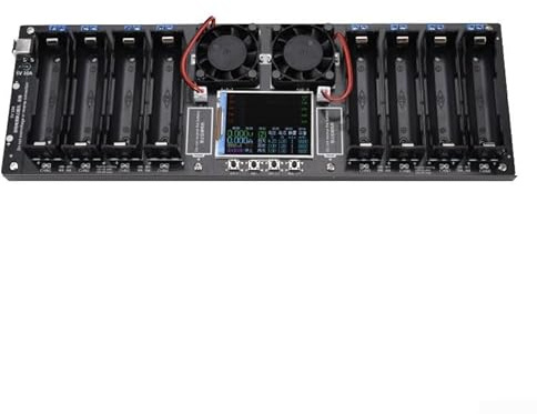 Probador de capacidad de batería de 8 canales, pantalla de 2.4 pulgadas, analizador de resistencia interna para análisis de curva de batería múltiple, activación de descarga de carga