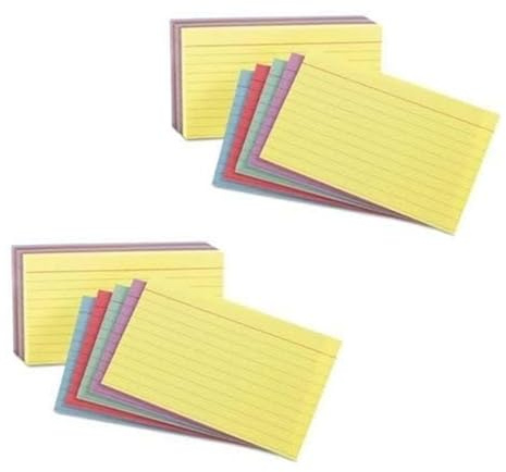 Oxford 3x5 Rainbow Index cards (2 Pack)