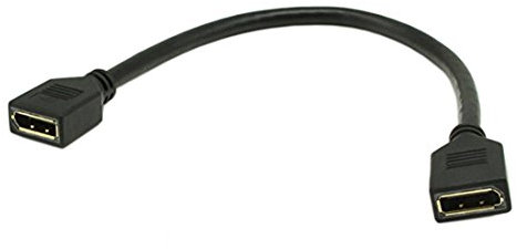 CERRXIAN Extension Cable DP, 4K Displayport Femelle à Femelle Extension Cable 1.2 Version - 0,3M