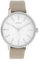 Oozoo Damenuhr mit Perlmutt Zifferblatt und Lederband 42 MM Perlmutt/Taupe C10118
