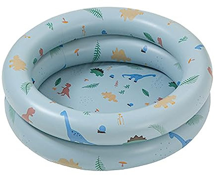 Paddling Pools for Kids, Inflatable Paddling Pool Inflatable Pool Baby Retro Blow Up Swimming Pool Family Cute Style Thickened Water Pool for Indoor or Outdoor Play (Blue Dinosaur)