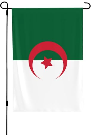 Drapeau de l'Algérie Convient pour l'intérieur et l'extérieur, parfait pour la maison, le jardin, les événements et les expositions patriotiques.